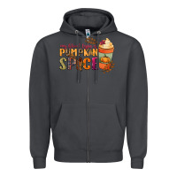 Smoke my blood type is pumpkin spice Zipper Hoodie - NancyCooperArtShop