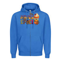 True Royal my blood type is pumpkin spice Zipper Hoodie - NancyCooperArtShop