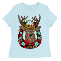 Christmas Horseshoe Ladies Tee | Teevron
