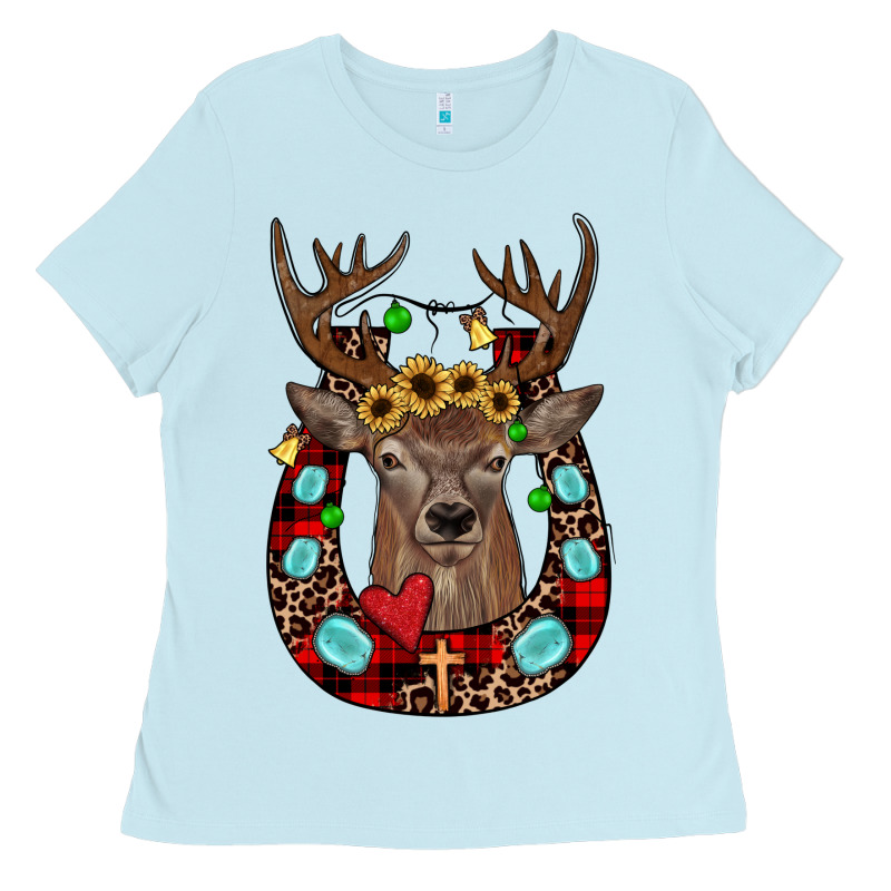 Christmas Horseshoe Ladies Tee by JahusDesignShop | Teevron