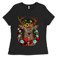 Black christmas horseshoe Ladies Tee - JahusDesignShop