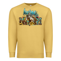 Antique Gold Horse mom mother's day Premium Sweatshirt - HowdyJamesFarm