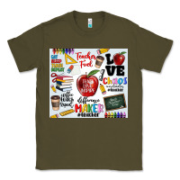 Army Green teacher Classic Tee - MaliasSmallBusiness