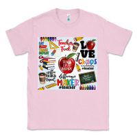 Bubblegum Pink teacher Classic Tee - MaliasSmallBusiness
