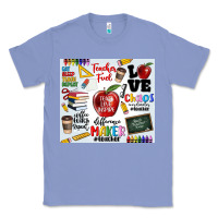 Colony Blue teacher Classic Tee - MaliasSmallBusiness