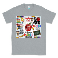 Heather Grey teacher Classic Tee - MaliasSmallBusiness