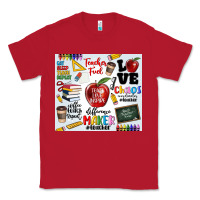 Red teacher Classic Tee - MaliasSmallBusiness