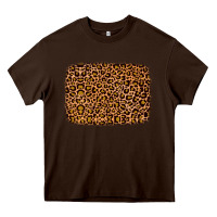 Chocolate Brown leopard glitter background Heavy Core Tee - JahusDesignShop