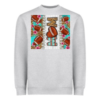 Heather Grey american football mom Heavyweight Sweatshirt - LillyAllenDesigns