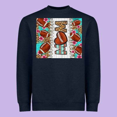 American Football Mom Heavyweight Sweatshirt Designed By Lillyallendesigns
