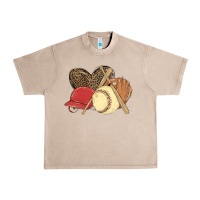 French Oak softball Urban Heavy Tee - MaliasSmallBusiness