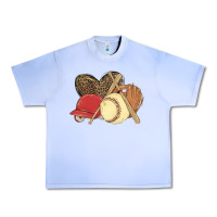 Grape Ice softball Urban Heavy Tee - MaliasSmallBusiness