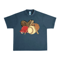 Midnight Navy softball Urban Heavy Tee - MaliasSmallBusiness