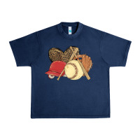 Navy softball Urban Heavy Tee - MaliasSmallBusiness