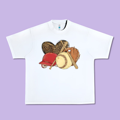 Softball Urban Heavy Tee Designed By Maliassmallbusiness