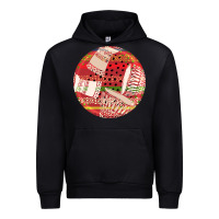 Black african fabric pattern round earrings 2 Urban Hoodie - BundleAndBundleShop