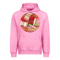 Fuchsia Pink african fabric pattern round earrings 2 Urban Hoodie - BundleAndBundleShop