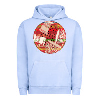 Pigment Grape Ice african fabric pattern round earrings 2 Urban Hoodie - BundleAndBundleShop