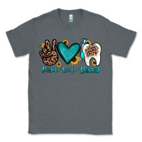 Charcoal Heather peace love dental Classic Tee - JahusDesignShop