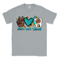 Heather Grey peace love dental Classic Tee - JahusDesignShop