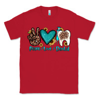 Red peace love dental Classic Tee - JahusDesignShop