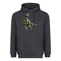Smoke T-rex Heavyweight Hoodie - HowdyJamesFarm