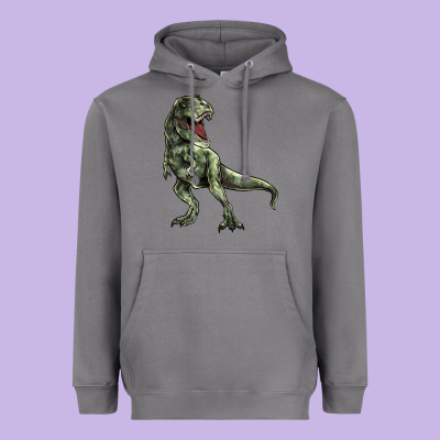 T-rex Heavyweight Hoodie Designed By Howdyjamesfarm