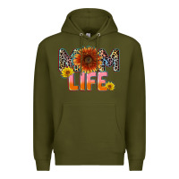Army Green Mom life Mother's Day Premium Hoodie - CowGirlArtShop