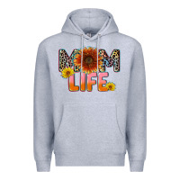 Heather Grey Mom life Mother's Day Premium Hoodie - CowGirlArtShop