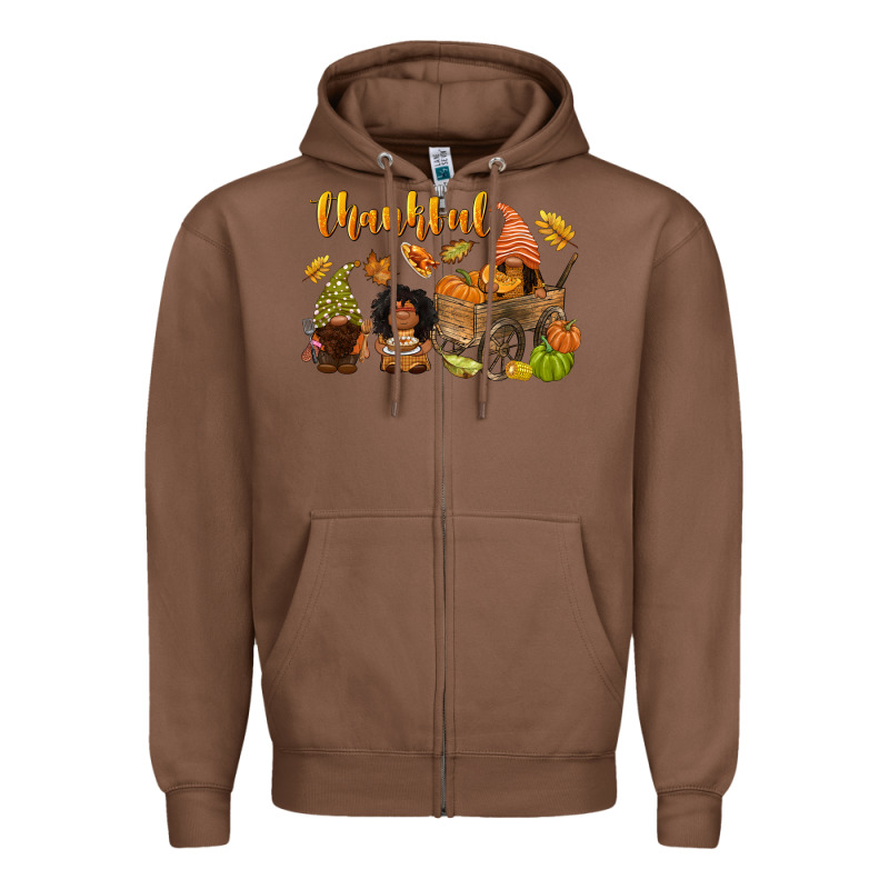 Thankful Afro Gnome Zipper Hoodie by NancyCooperArtShop | Teevron