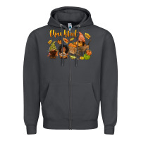 Smoke Thankful afro gnome Zipper Hoodie - NancyCooperArtShop