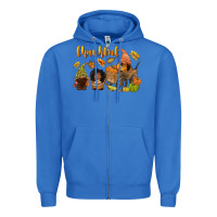 True Royal Thankful afro gnome Zipper Hoodie - NancyCooperArtShop