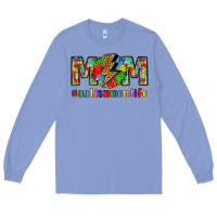 Colony Blue empowering autism mom life Long Sleeve Tee - LillyAllenDesigns