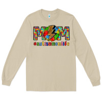 Mushroom empowering autism mom life Long Sleeve Tee - LillyAllenDesigns