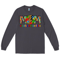 Smoke empowering autism mom life Long Sleeve Tee - LillyAllenDesigns
