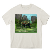 Cream ankylosaurus tumbler Heavy Core Tee - Artiststas