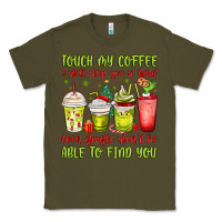 Army Green christmas characters coffee cups Classic Tee - MaliasSmallBusiness