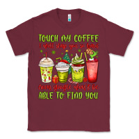 Burgundy christmas characters coffee cups Classic Tee - MaliasSmallBusiness