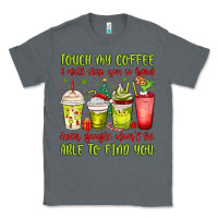 Charcoal Heather christmas characters coffee cups Classic Tee - MaliasSmallBusiness