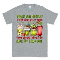 Heather Grey christmas characters coffee cups Classic Tee - MaliasSmallBusiness