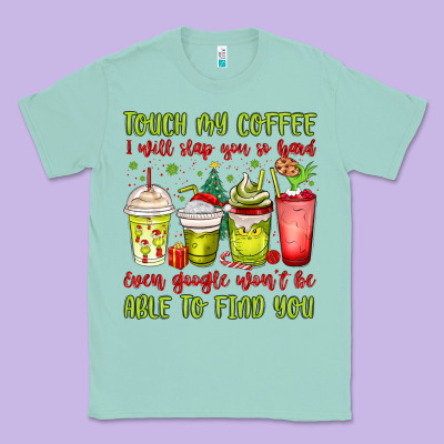 Christmas Characters Coffee Cups Classic Tee Designed By Maliassmallbusiness