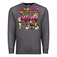 Charcoal Heather Wife mom boss daisy Mother's Day Premium Sweatshirt - HowdyJamesFarm