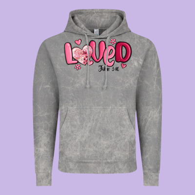Valentine's Day Loved John 3 16 Vintage Hoodie Designed By Maliassmallbusiness