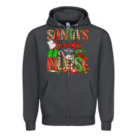 Smoke santa's favorite nurse Zipper Hoodie - texasbilliewilder
