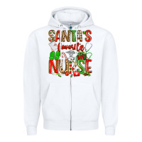 White santa's favorite nurse Zipper Hoodie - texasbilliewilder