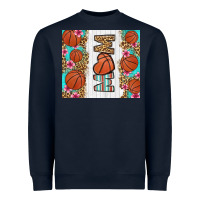 Navy basketball mom Heavyweight Sweatshirt - LillyAllenDesigns