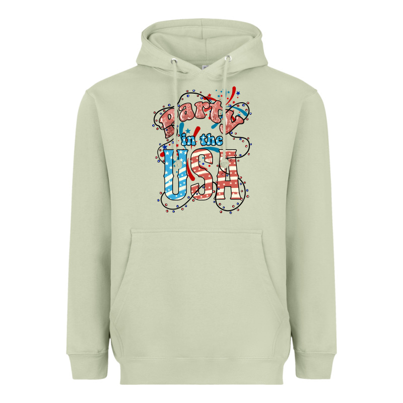 Party In The Usa 4th Of July Heavyweight Hoodie by HowdyJamesFarm | Teevron