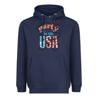 Navy Party in the USA 4th of july Heavyweight Hoodie - HowdyJamesFarm