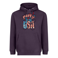 Plum Party in the USA 4th of july Heavyweight Hoodie - HowdyJamesFarm