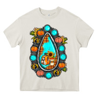 Cream gemstone pumpkin fall Heavy Core Tee - JahusDesignShop